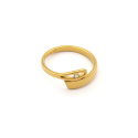 A ring, a buckle for a scarf or scarf with a zirconia eyelet