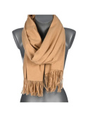 Beige women's winter scarf Cashmere Touch Collection 200x70cm