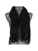 Women's black winter scarf Cashmere Touch Collection 200x70cm