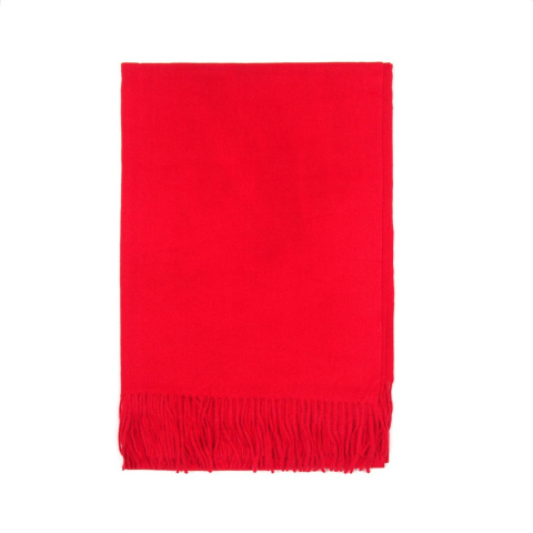 Czerwony szal damski zimowy Cashmere Touch Collection 200x70cm