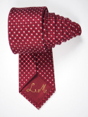 OUTLET-KR-457 Luma Milanówek Silk Tie - JACQUARD