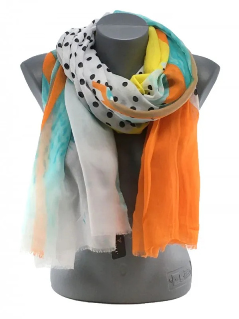 Women's Orange Thin Scarf 180x80cm