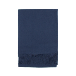 Granatowy szal damski zimowy Cashmere Touch Collection 200x70cm