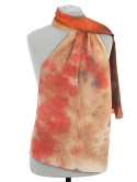 SZ-750 Ombre scarf hand-painted, silk scarf for dress 160x40 cm