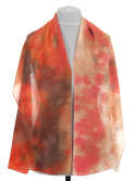 SZ-750 Ombre scarf hand-painted, silk scarf for dress 160x40 cm