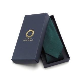 Green silk jacquard tie KR-618