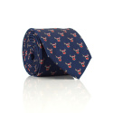 Christmas tie, reindeer tie, navy blue