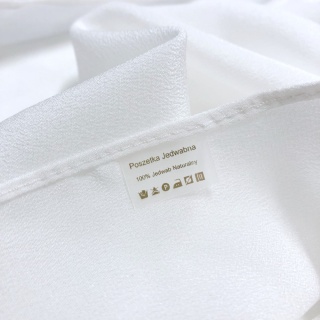 Elegancka poszetka do marynarki jedwabna, jasnoszara 30x30 cm