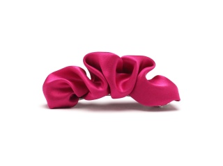 Silk hair clip fuchsia color