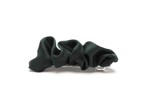 Silk hairpin in military green color