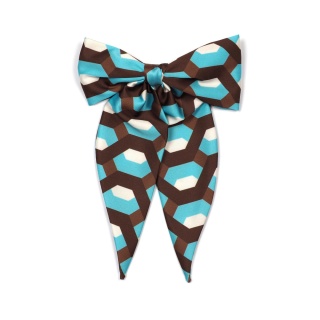 Cufflink with bow Geometric Kaleidoscope