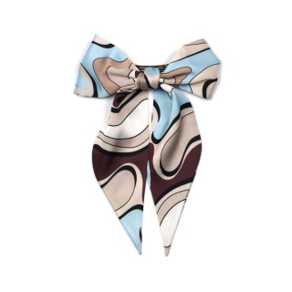 Spinka z kokardą – Beżowa abstrakcja SPK-013