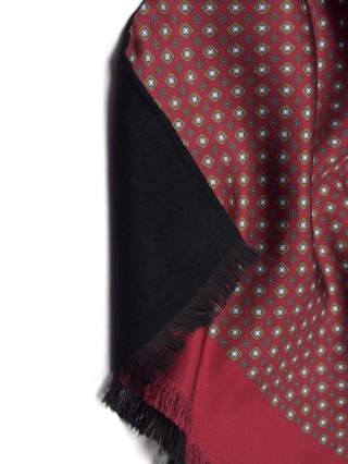 Men's silk scarf with a geometric pattern SR-212