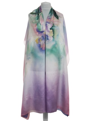 SZM-090 Elegant shawl for evening dress habotai 250x90cm