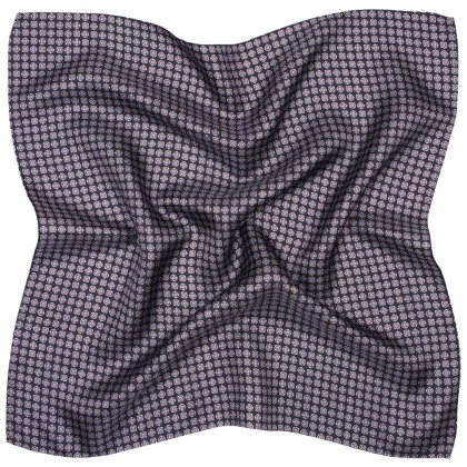 Fular męski jedwabny włoski wzór 70x70 cm