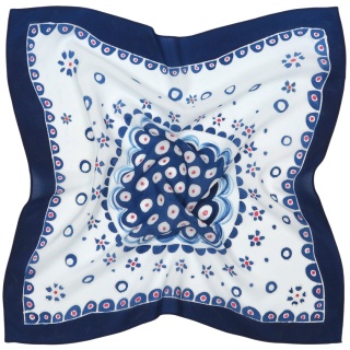 Hand-painted silk scarf with bubbles, 55x55cm AM5-715