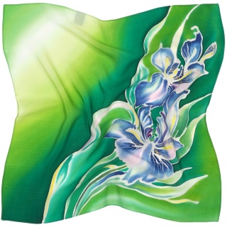 AM5-724 Silk Scarf Hand Painted 55x55cm