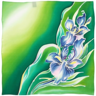 AM5-724 Silk Scarf Hand Painted 55x55cm
