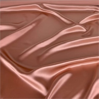 Women's neck gaiter made of satin, rose gold