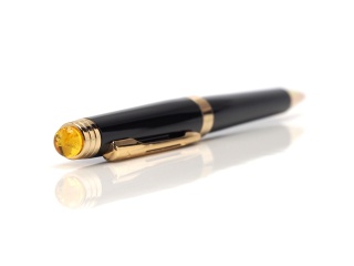 Gold Pen with Amber DZ-12