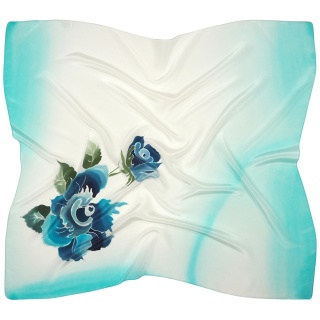 Apaszka jedwabna ręcznie malowana 89x81cm AM-1030