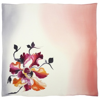 Apaszka jedwabna ręcznie malowana 88x83cm AM-1033