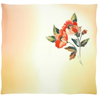 Hand-painted silk scarf 88x82cm AM-1039