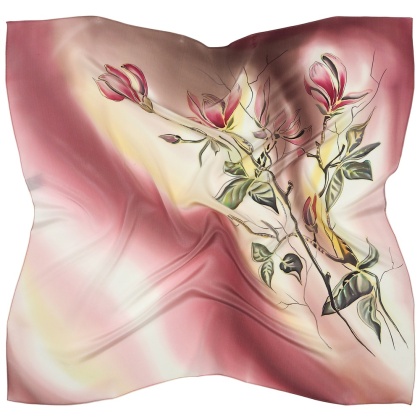 Hand-painted silk scarf 70x70 cm AM7-725