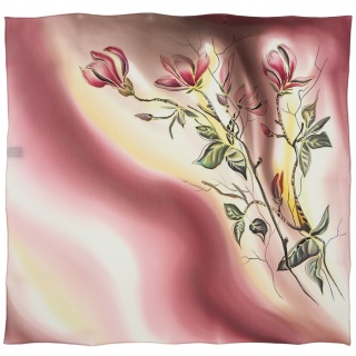 Hand-painted silk scarf 70x70 cm AM7-725
