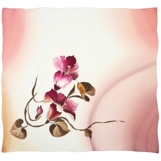 Hand-painted silk scarf 81x88cm AM-1016