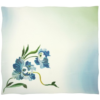 Hand-painted silk scarf 88x80cm AM-1011