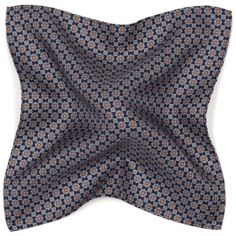 Silk Pocket Square with Micro Pattern 30x30 cm PJ-390
