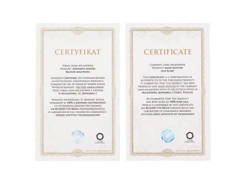 Apaszka jedwabna, ręcznie malowana, Akwarelowy ogród 90x90cm AM-362a