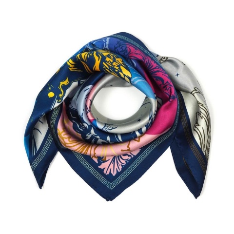 Apaszka jedwabna dwustronna antyczna Grecja 68x68cm AD7-493