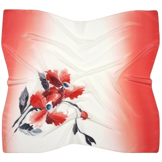 Apaszka jedwabna ręcznie malowana 89x82 cm AM-1049