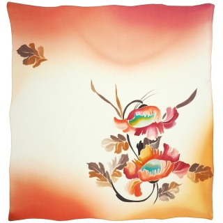 Apaszka jedwabna ręcznie malowana 89x84 cm AM-1056