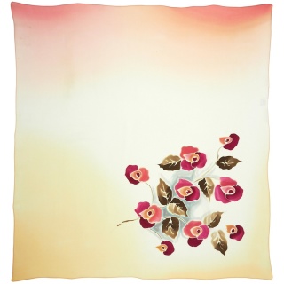 Hand-painted silk scarf 88x82 cm AM-1052
