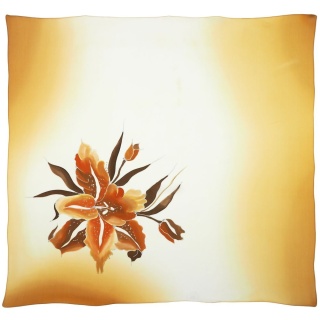 Hand-painted silk scarf 86x83cm AM-1017