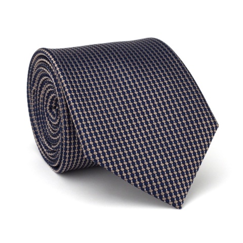 Gray silk jacquard tie KR-032