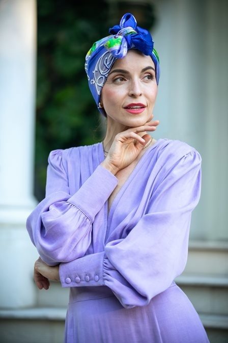 AJ-11A Jubilee silk scarf, centenary of Milan silk 90x90 cm