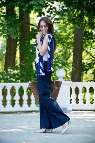 Single double-sided scarf with treble hooks 145x30cm SDM-01