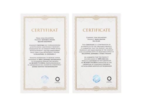 AM-135 Hand-painted silk scarf, 90x90cm