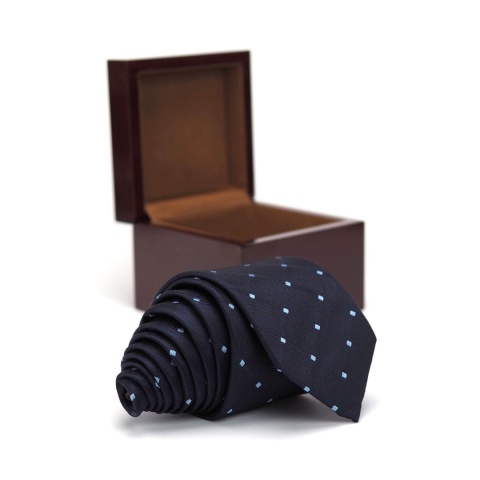 Silk tie in a wooden box KRD-544
