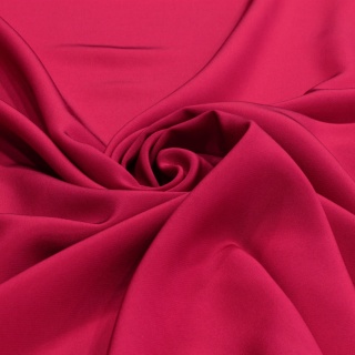 Malinowa Jedwabna Apaszka Krepa, 90x90cm AJK-910