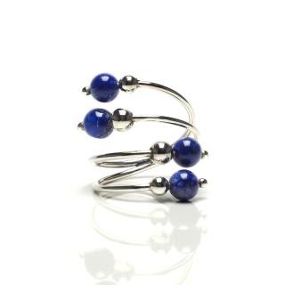 Srebrna apaszetka z lapis lazuli (pr. 925) AA-049