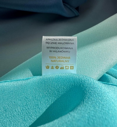 Hand-painted silk gauze blanket 55x55cm AM5-518