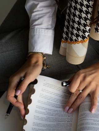 A Rollerball Pen with Baltic Amber