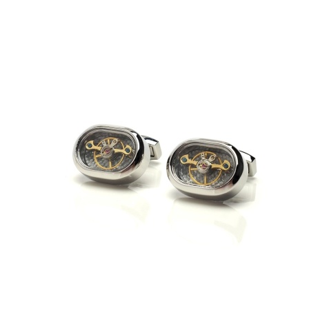 Silver swinging shirt cufflinks