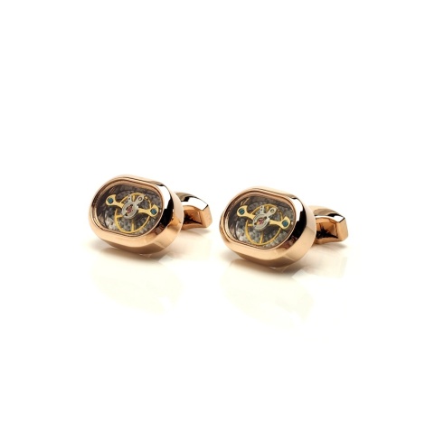 Rose gold swinging shirt cufflinks