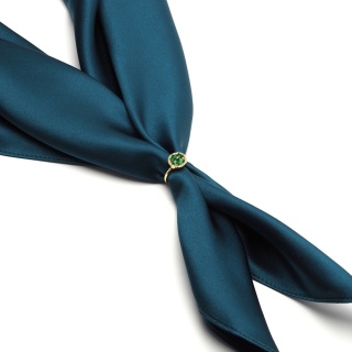 Apaszetka - biżuteria do szala, klamra do apaszki, pierścionek z kwiatem AA-091